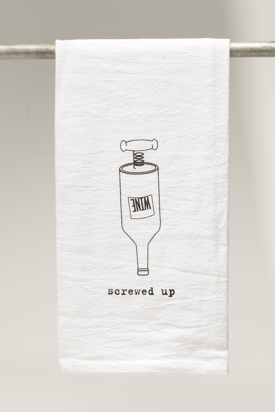 Already Screwed Bar Towel - Cork Pops Shop